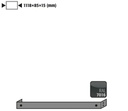 [9840717] Base cover, for Asecos Q90-series width 120 cm