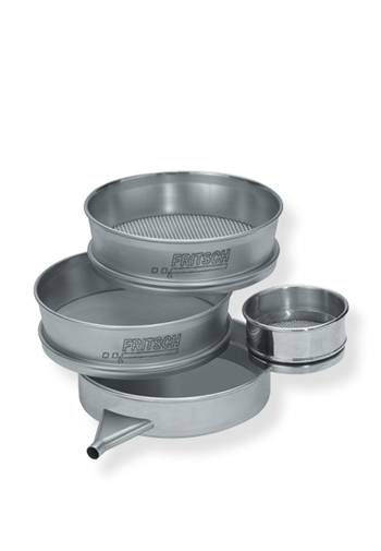 Sievepan s/s with outlet 200 mm diam. 2" hei