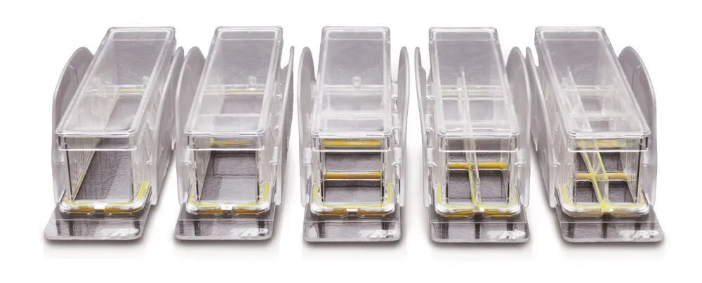 COP microscope slide, TPP Slidemax 1-well x 10,2 cm², 5 ea