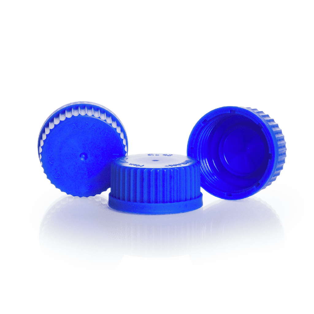 [1175521] Screw caps,PP,blue,GL 45