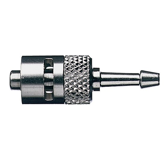 Luer fitting, 316 SS, male Luer Lock x 1/4" hosebarb