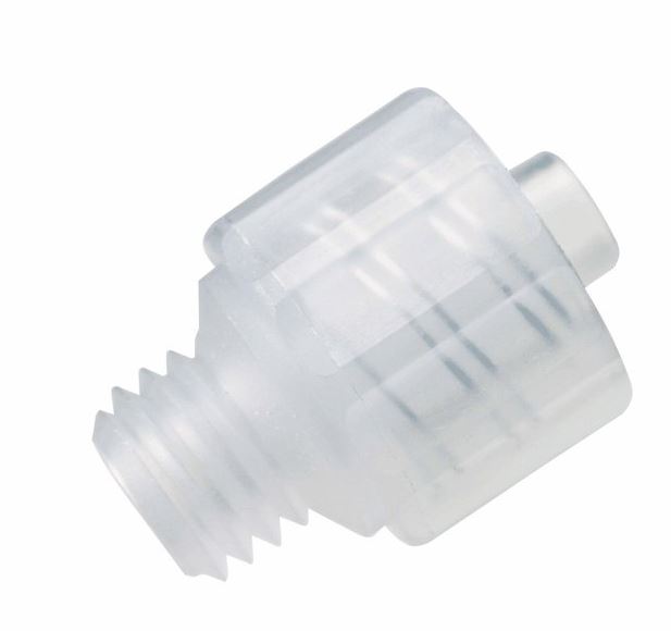 [2445518-82] Adapter, polypropylene, male luer lock to 1/4-28 U